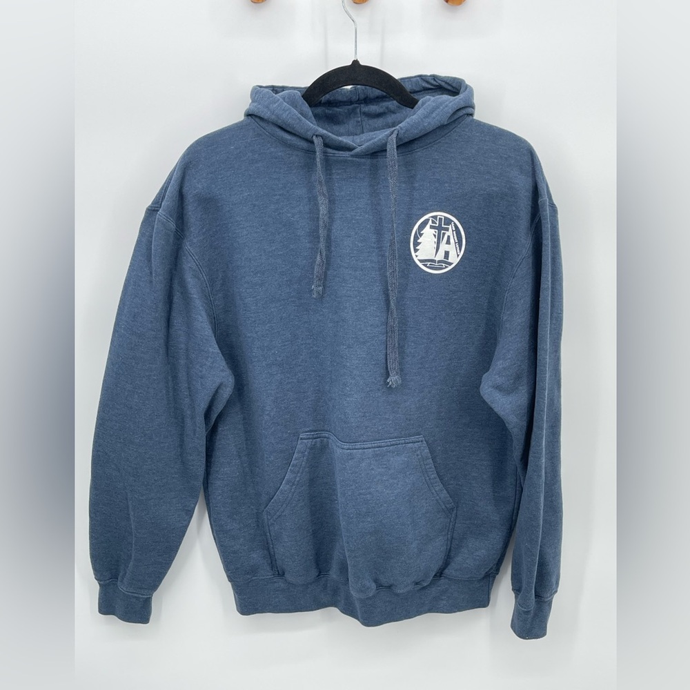 ⭐️Camp Mount Luther Tultex Navy Blue Hoodie with Logo